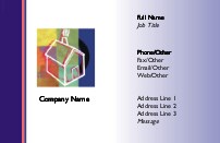 House of Many Colours Full Colour Business Cards