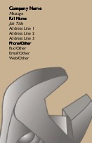 Work that Spanner Full Colour Business Cards