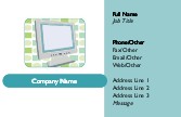 Flat Screen Monitor Full Colour Business Cards