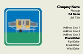 Let's Go Camping Full Colour Magnetic Business Cards