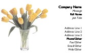 Vase of Tulips Full Colour Magnetic Business Cards