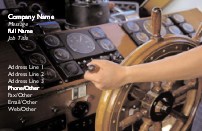 Boat Steering Wheel Full Colour Business Cards