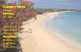 Curving Coastline Full Colour Business Cards