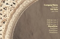 Ivory Arch Recycled Business Cards