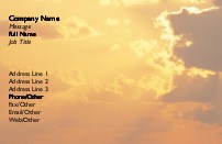 Sun in the Clouds Full Colour Magnetic Business Cards