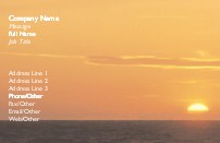 Sunset Sky Full Colour Business Cards