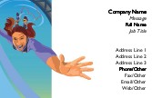 Bungee Jumper Full Colour Magnetic Business Cards