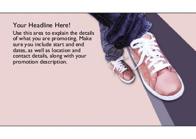 Pink Trainers Full Colour Standard Sized Postcards