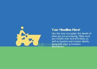 Mowing the Lawn Full Colour Standard Sized Postcards