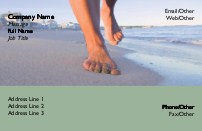 Beach Walk Full Colour Business Cards