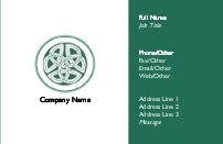 Celtic Design in Green