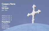 White Cross Full Colour Business Cards