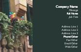 Balcony Plants Full Colour Magnetic Business Cards