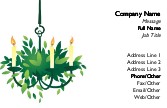 Christmas Chandelier Full Colour Business Cards