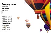 Hot Air Balloon Ride Recycled Business Cards