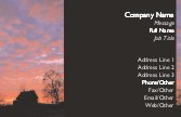 House at Sunset Full Colour Magnetic Business Cards