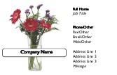 Fresh Floral Full Colour Magnetic Business Cards