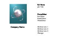 Metal Atom Recycled Business Cards