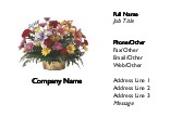 Spring Flower Arrangement Full Colour Magnetic Business Cards