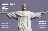 Statue of Jesus Recycled Business Cards