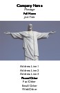 Statue of Jesus Full Colour Business Cards