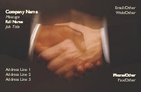 Business Handshake Full Colour Business Cards