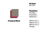 Coloured Squares Recycled Business Cards