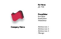 Red Wave Recycled Business Cards