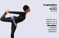 Ballet Dancer Full Colour Magnetic Business Cards