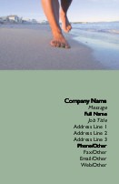 Beach Walk Full Colour Business Cards
