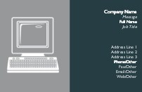 Computer Illustration Full Colour Business Cards