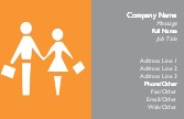 Holding Hands Full Colour Business Cards