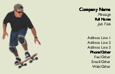 Skateboarder Jump Full Colour Magnetic Business Cards