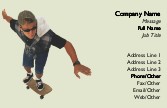 Skateboarding Tricks Full Colour Magnetic Business Cards