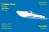 Speedboat Full Colour Business Cards