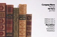 Timeless Novels Recycled Business Cards