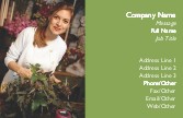 Woman Arranging Flowers Full Colour Magnetic Business Cards