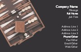 Backgammon Full Colour Magnetic Business Cards