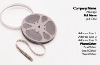 Cinema Reel Full Colour Business Cards