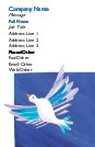 Peace Dove in Flight Full Colour Business Cards