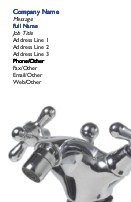 Bathroom Tap Full Colour Magnetic Business Cards