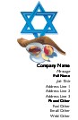 Blue Star of David Full Colour Business Cards