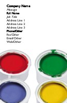 Paint Tins Full Colour Magnetic Business Cards