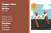 Road Block Full Colour Business Cards