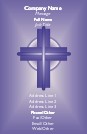 Large Cross Full Colour Business Cards