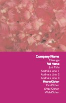 Pink Flower Petals Full Colour Business Cards