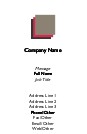 Coloured Squares Full Colour Business Cards