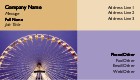 Big Wheel at Night Full Colour Business Cards