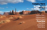 Southwest Desert Scene Full Colour Magnetic Business Cards