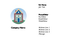 Tri-Coloured House Full Colour Business Cards